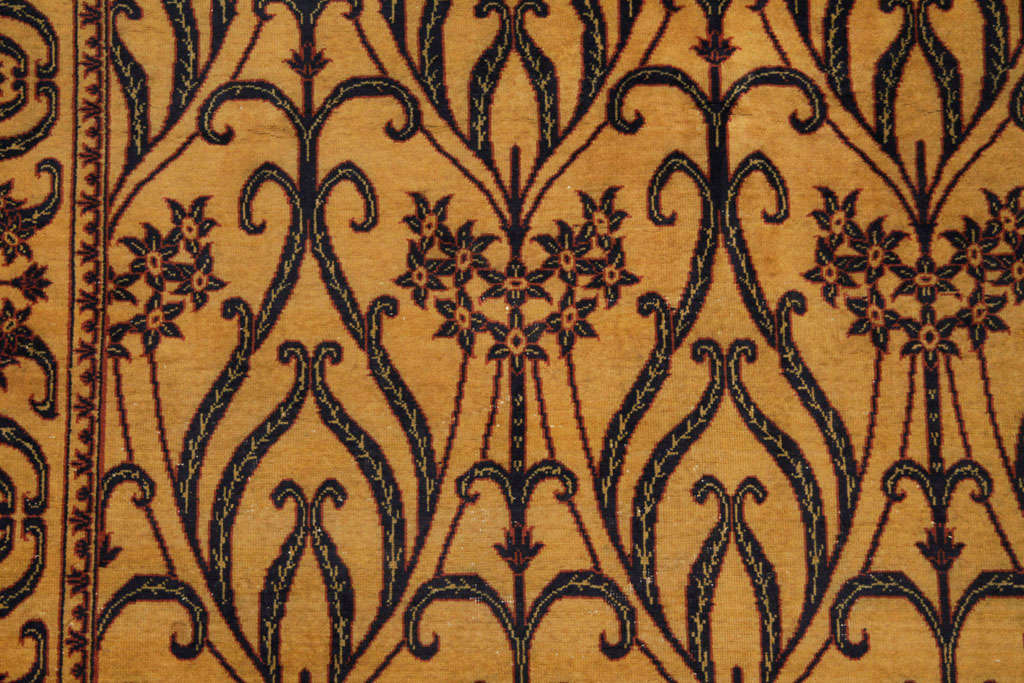 Art Nouveau Exceptional Handmade Rug